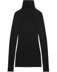 Ami Paris - Robe Courte À Col Montant - Lyst