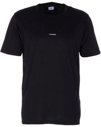C.P. Company - Logo-Detail Crew-Neck T-Shirt - Lyst