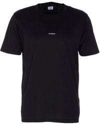 C.P. Company - Camiseta con cuello redondo y logo - Lyst