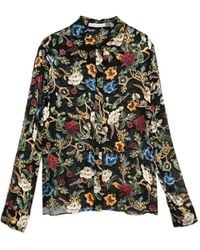 Alice + Olivia - Willa Floral-Print Long-Sleeve Blouse - Lyst