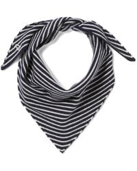 Claudie Pierlot - Gestrickter Schal Mit Streifen - Lyst