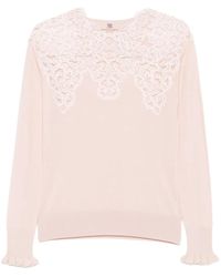 Ermanno Scervino - Top Met Verfraaid Kant - Lyst