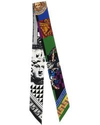 Versace - Medusa Collage Silk Scarf - Lyst
