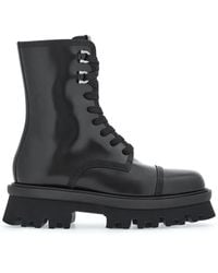 Ferragamo - Ferragamo Chunky Lace-Up Combat Boots - Lyst