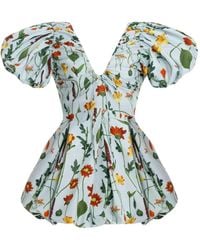 Agua Bendita - Abito Corto Noni Primavera A Fiori - Lyst