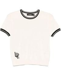 Ralph Lauren - T-Shirt Mit Logo-Jacquard - Lyst