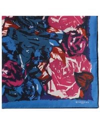 Givenchy - Floral-Print Silk Scarf - Lyst