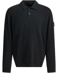 Stone Island - Logo-Patch Button-Up Polo Shirt - Lyst