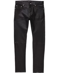 Purple Brand - P001 Leather Skinny Jeans - Lyst