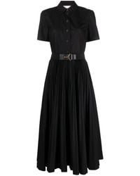 Tory Burch - Pleated Poplin Shirt Dress - Lyst