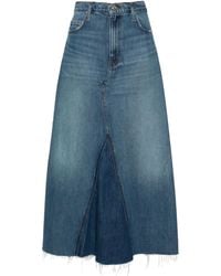 FRAME - The Dorothy Midi Skirt - Lyst