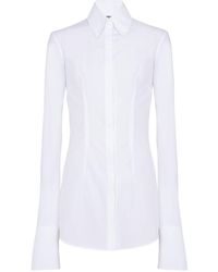 Balmain - Long-sleeve Cotton Shirt - Lyst