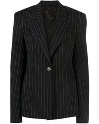 The Attico - Glen Pinstripe Single-breasted Blazer - Lyst