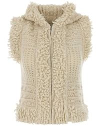 Fendi - Cable-Knit Hooded Gilet - Lyst