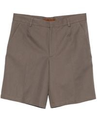 ZEGNA - Pressed-Crease Shorts - Lyst