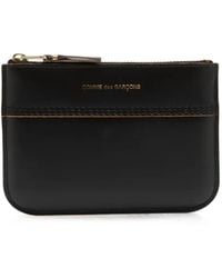 Comme des Garçons - Triple Stitch Logo-Stamp Leather Wallet - Lyst