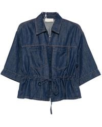iBlues - Drawstring-Waist Peplum-Hem Shirt - Lyst