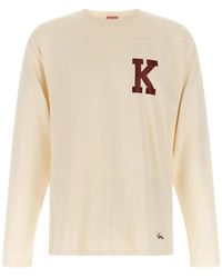 KENZO - Varsity-Logo Long-Sleeve T-Shirt - Lyst