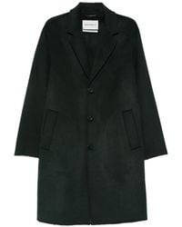 Amaranto - Single-Breasted Notch-Lapel Coat - Lyst