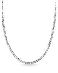 David Yurman - 14Kt And Sterling Box Chain Necklace (2.7Mm) - Lyst
