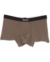 ZEGNA - Logo-Waistband Trunks - Lyst