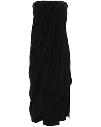 GAUGE81 - Onna Strapless Silk Midi Dress - Lyst