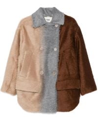 Fendi - Colour-block double-breasted jacket - Lyst