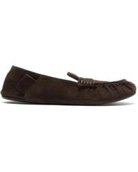 Acne Studios - Suede Saddle Loafers - Lyst