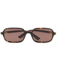 Chloé - Tortoiseshell-Effect Rectangle-Frame Sunglasses - Lyst
