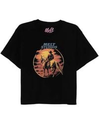 Melt - Graphic-Print Cotton T-Shirt - Lyst