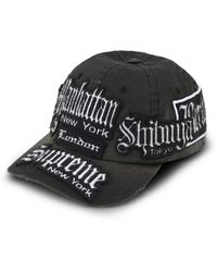 Supreme - City Patches Six-Panel Cap Hat - Lyst