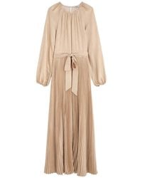 Jonathan Simkhai - Varenya Pleated Belted Maxi Dress - Lyst
