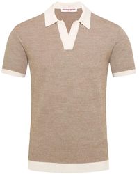 Orlebar Brown - Polo Con Banda A Contrasto - Lyst