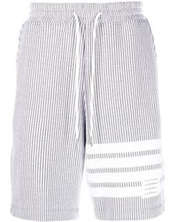 Thom Browne - 4-bar Stripe Seersucker Shorts - Lyst