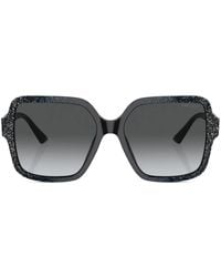 Jimmy Choo - Gafas de sol con purpurina - Lyst
