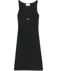 Off-White c/o Virgil Abloh - Mini Dress With Logo - Lyst