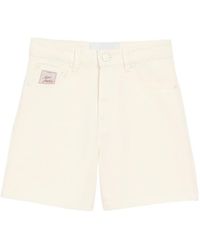Ami Paris - Cotton Shorts With Heritage Label - Lyst