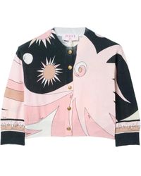 PUCCI - Cardigan À Imprimé Stella - Lyst