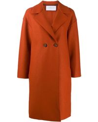 Harris Wharf London Abrigo con doble botonadura - Naranja