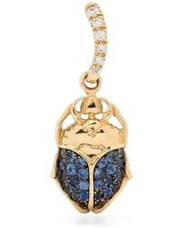 Aurelie Bidermann - 18Kt Beetle Sapphire Pendant - Lyst