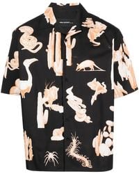 Neil Barrett - Graphic-Print Short-Sleeve Shirt - Lyst