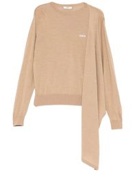 BONBOM - Draped Long-Sleeve Top - Lyst