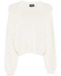 Emporio Armani - Textured Knitted Sweater - Lyst