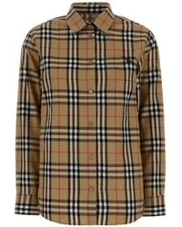 Burberry - "Check" Shirt - Lyst