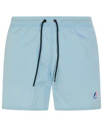 K-Way - Short De Bain Le Vrai Olivier À Lien De Resserrage - Lyst