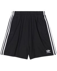 Balenciaga - X Adidas Side-stripe Track Shorts - Lyst