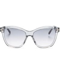 Tom Ford - Lucia Wayfarer-Frame Sunglasses - Lyst