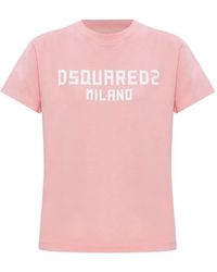 DSquared² - T-Shirt With Printed Logo - Lyst