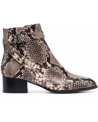 MICHAEL Michael Kors - Bottines À Effet Peau De Python - Lyst