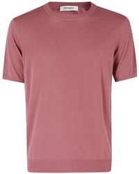 Kangra - T-Shirt En Maille À Col Rond - Lyst